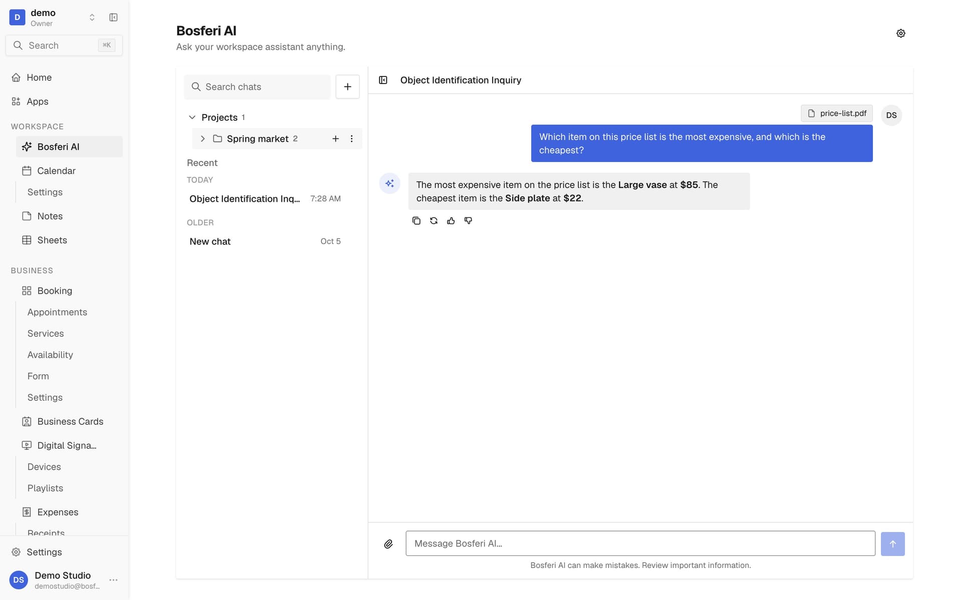 Group recurring work in a project