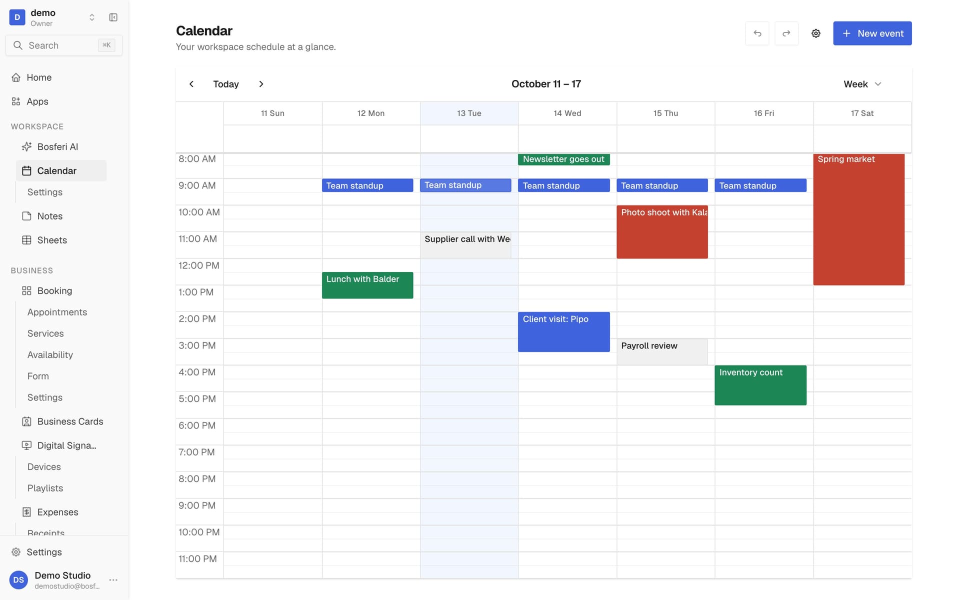 Drag to reschedule